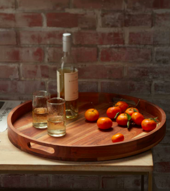 Large Round Acacia Wood Serving Tray NORDSTROM AT HOME