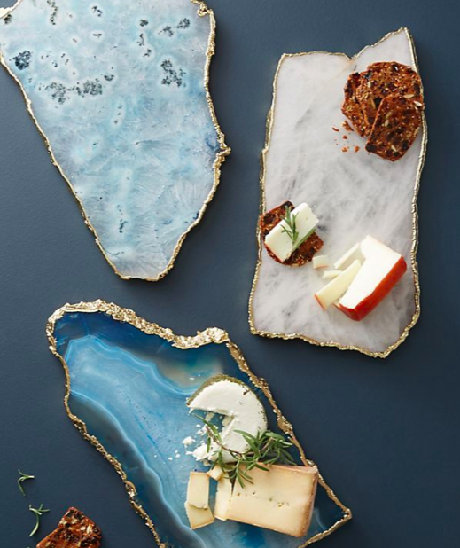 Anthropologie Agate Cheese Board
