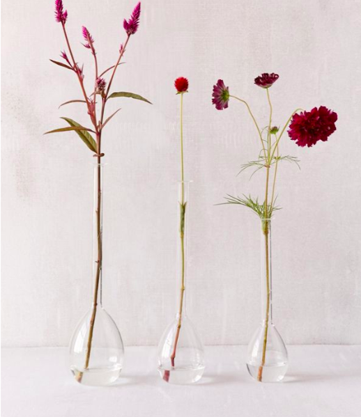 Nina Assorted Teardrop Vases - Set Of 3