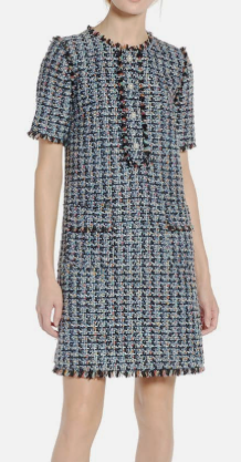 x Atlantic-Pacific Fringe Tweed Dress HALOGEN®