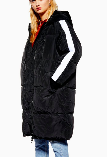 Topshop Longline Puffer Jacket