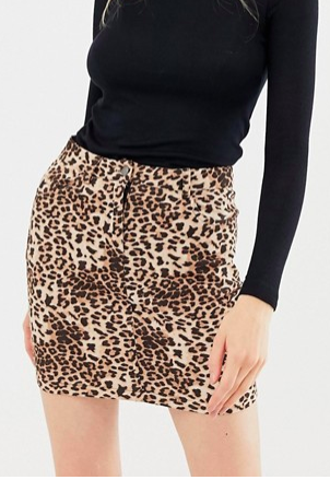 Parisian leopard print skirt