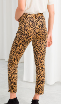 Stories Corduroy Leopard Print Pants