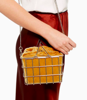 Topshop Mona Metal Basket Grab Bag
