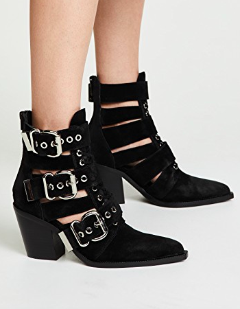 Jeffrey Campbell Caceres Buckle Booties  