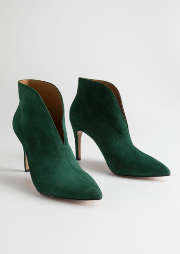 Stories Front Cut Suede Boots