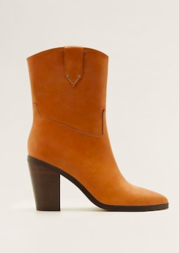 Mango Cowboy leather boots