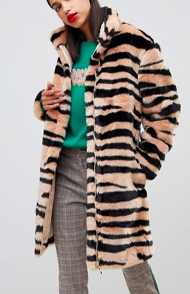 Sofie Schnoor zebra print coat