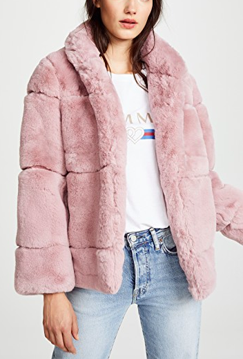 Apparis Sarah Quilted Fur Coat  