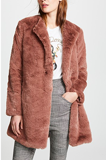 BB Dakota Love You Furever Faux Fur Coat  
