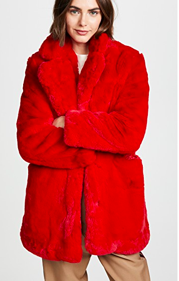 Apparis Sophie Faux Fur Coat  