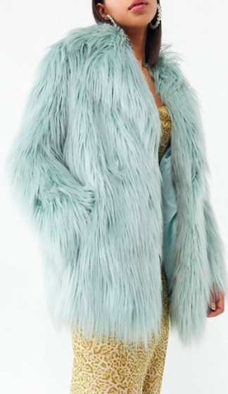 Jakke Heather Mongolian Faux Fur Coat