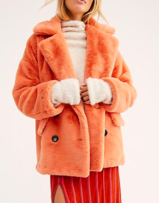 FP Solid Kate Faux Fur Coat