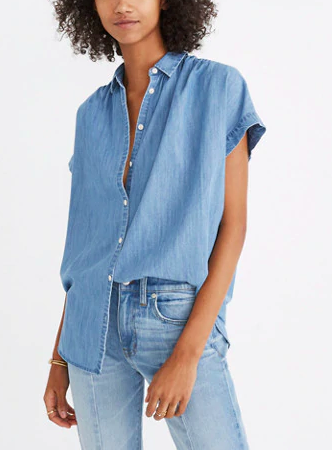 Madewell Central Shirt in Roberta Indigo