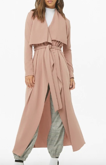 Forever 21 Longline Belted Jacket