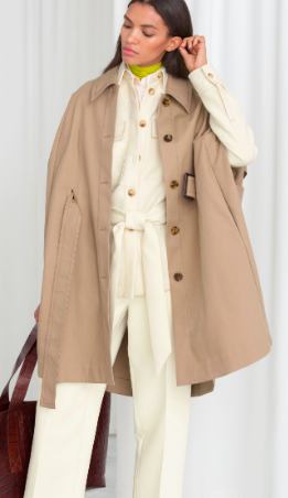 Stories Belted Trench Cape