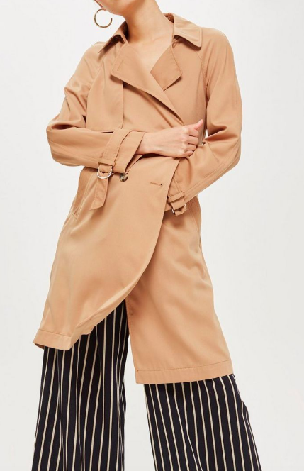 TOPSHOP Double Breasted Trench Coat