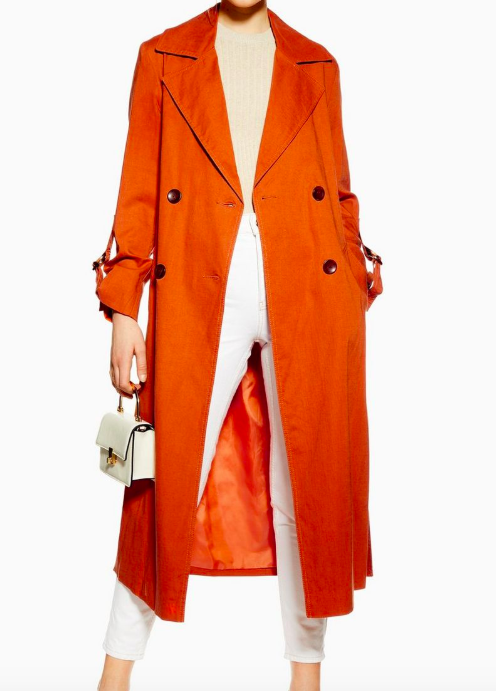TOPSHOP Belted Trench Coat