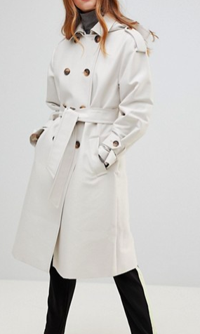 ASOS DESIGN Hooded Trench