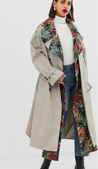 asos tapestry coat