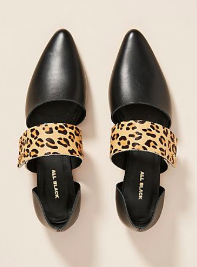 Anthropologie All Black Jungle Flats