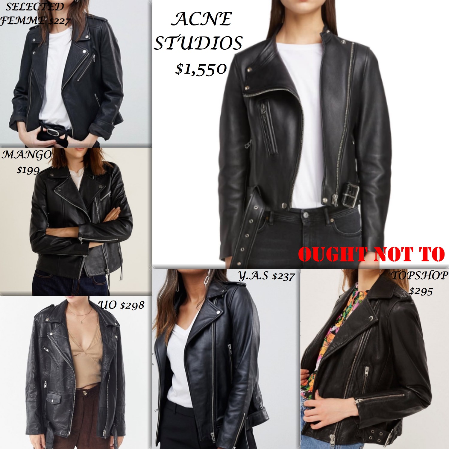 Ought Not To, Ought To: Leather Jackets | Truffles and Trends