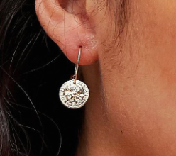 Liars &amp; Lovers coin drop hoop mini earrings