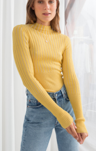 Stories Fitted Ribbed Turtleneck