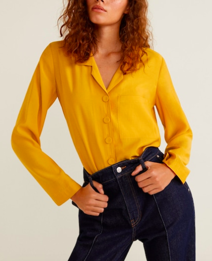 Mango Flowy modal blouse