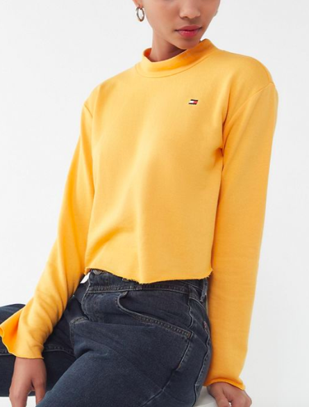 Tommy Hilfiger UO Exclusive Mock-Neck Pullover Sweatshirt