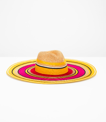 Stories Wide Brim Straw Hat