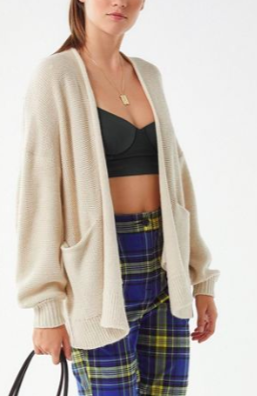 UO Colie Oversized Open-Front Cardigan