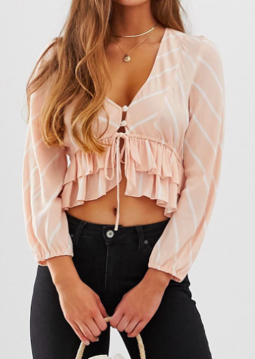 Free People Samifran long sleeve top