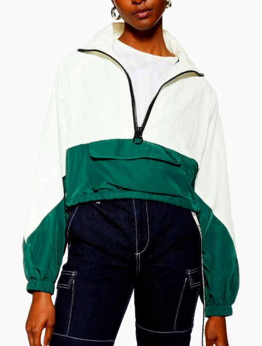 Topshop Cropped Windbreaker Jacket