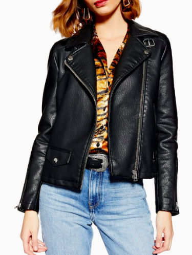 Topshop PETITE Luck PU Jacket