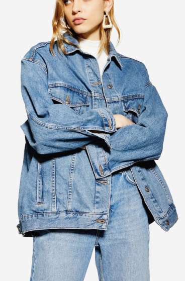 Topshop Dad Oversized Denim Jacket