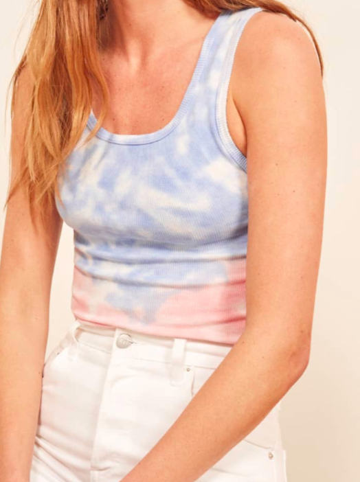 Kaia Tie Dye Tank Top REFORMATION