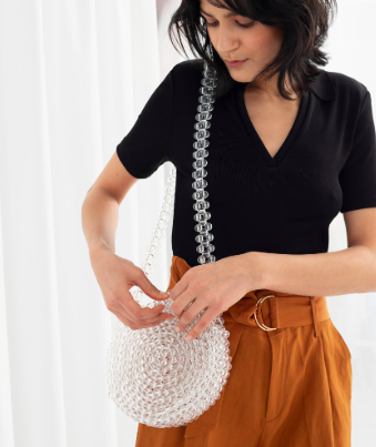 Stories Beaded Circle Bag