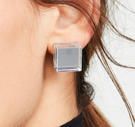 Diana Broussard Specchio Cube Earrings  
