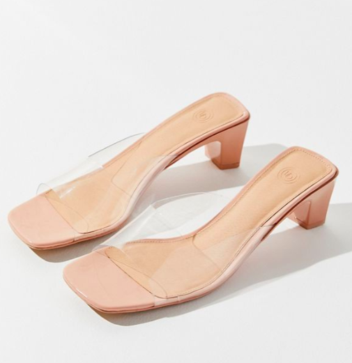 UO Chrissy Clear Mule Sandal