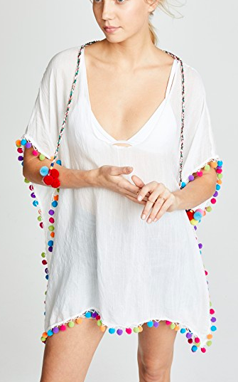 Bindya Caftan with Pom Poms  