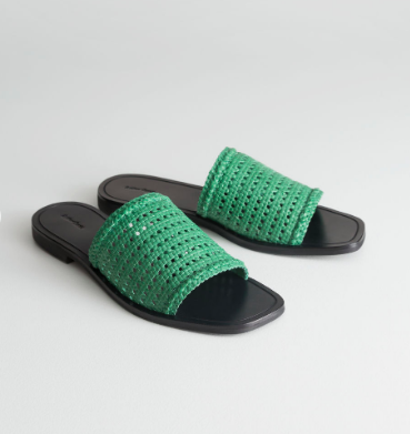 Stories Square Toe Woven Sandals