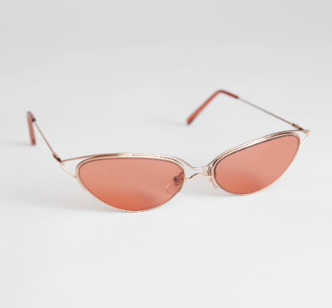 Stories Wire Frame Cat Eye Sunglasses