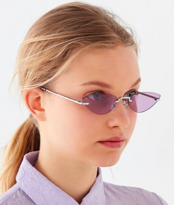 UO Cruz Rimless Cat-Eye Sunglasses
