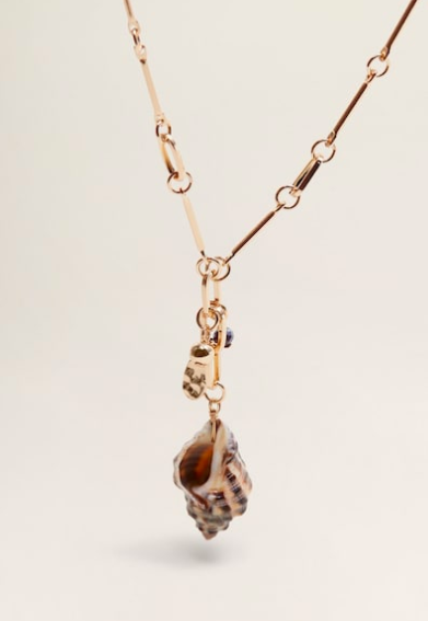Mango Seashell chain necklace