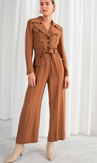 STORIES Belted Workwear Jumpsuit