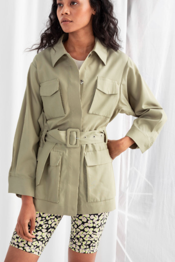 STORIES Oversized Belted Workwear Jacket