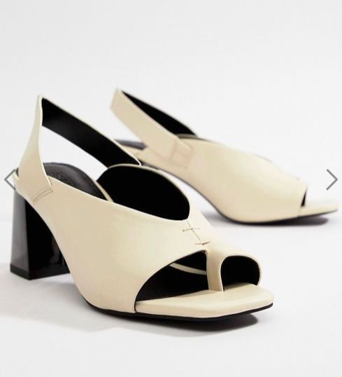 ASOS DESIGN Howdy toe loop block heeled sandal