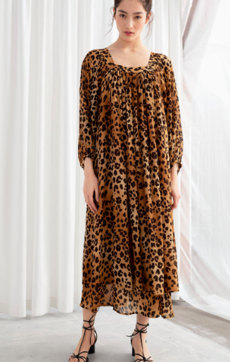 Stories Leopard Kaftan Maxi Dress