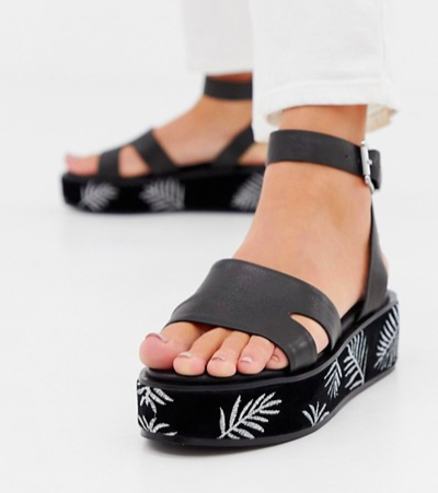 Sol Sana leather flatform sandals